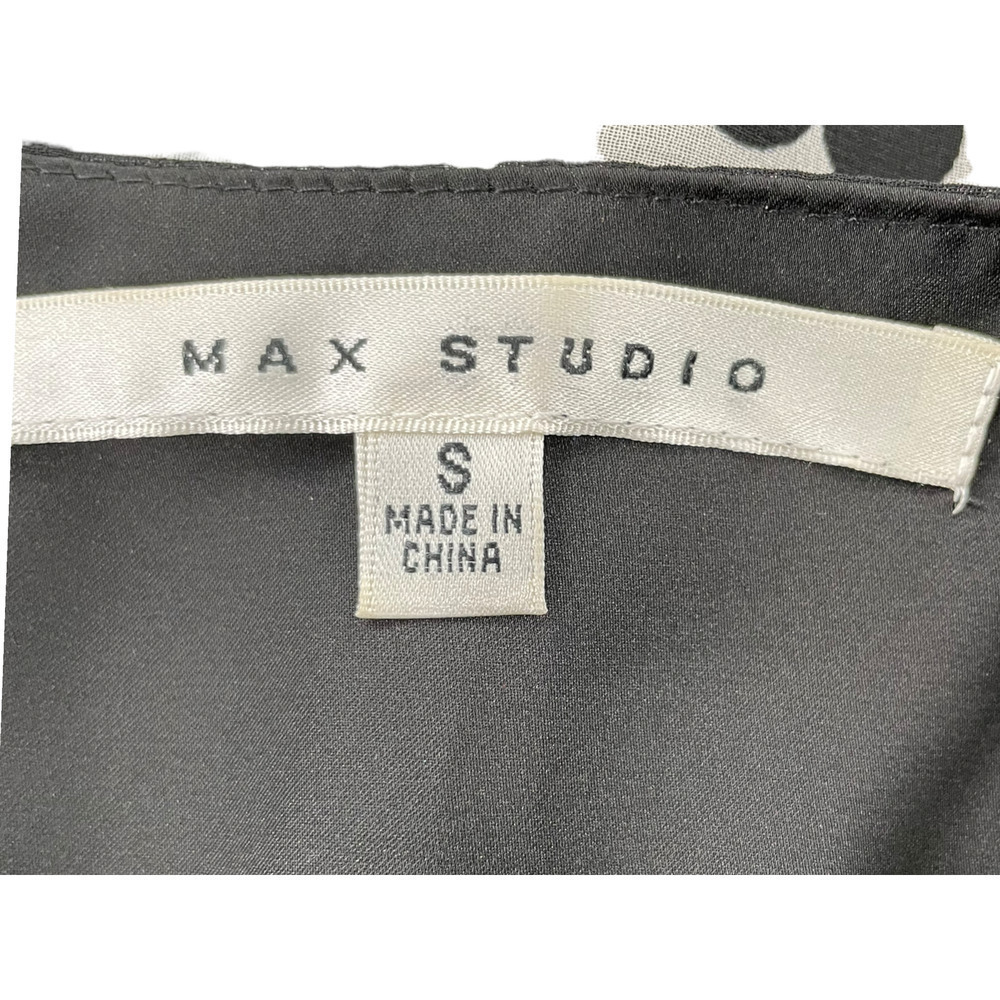 MAX STUDIO BLACK AND WHITE SLEEVELESS SWING STYLE DRESS - Picture 10 of 10